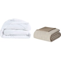 colson light brown king california king bedding set   