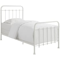 colson white twin bed   