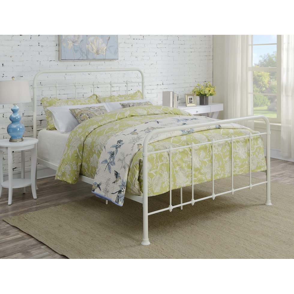 colson white twin bed   