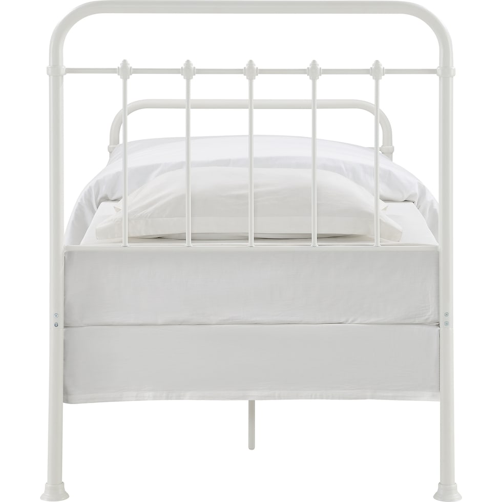 colson white twin bed   