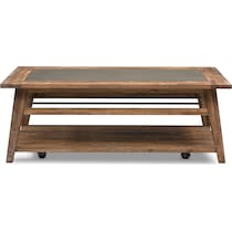 colt distressed natural coffee table   