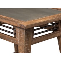 colt distressed natural end table   