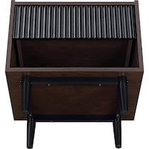 colter brown black nightstand   