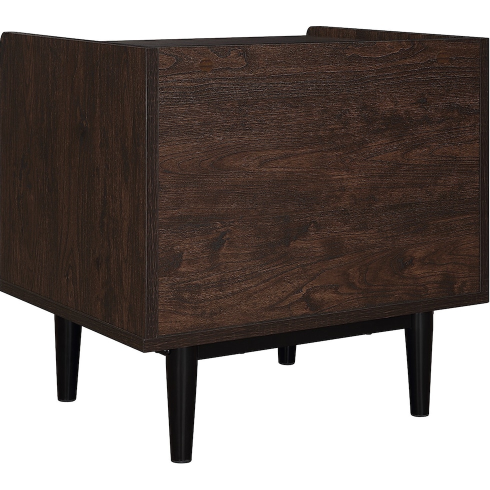 colter brown blue nightstand   