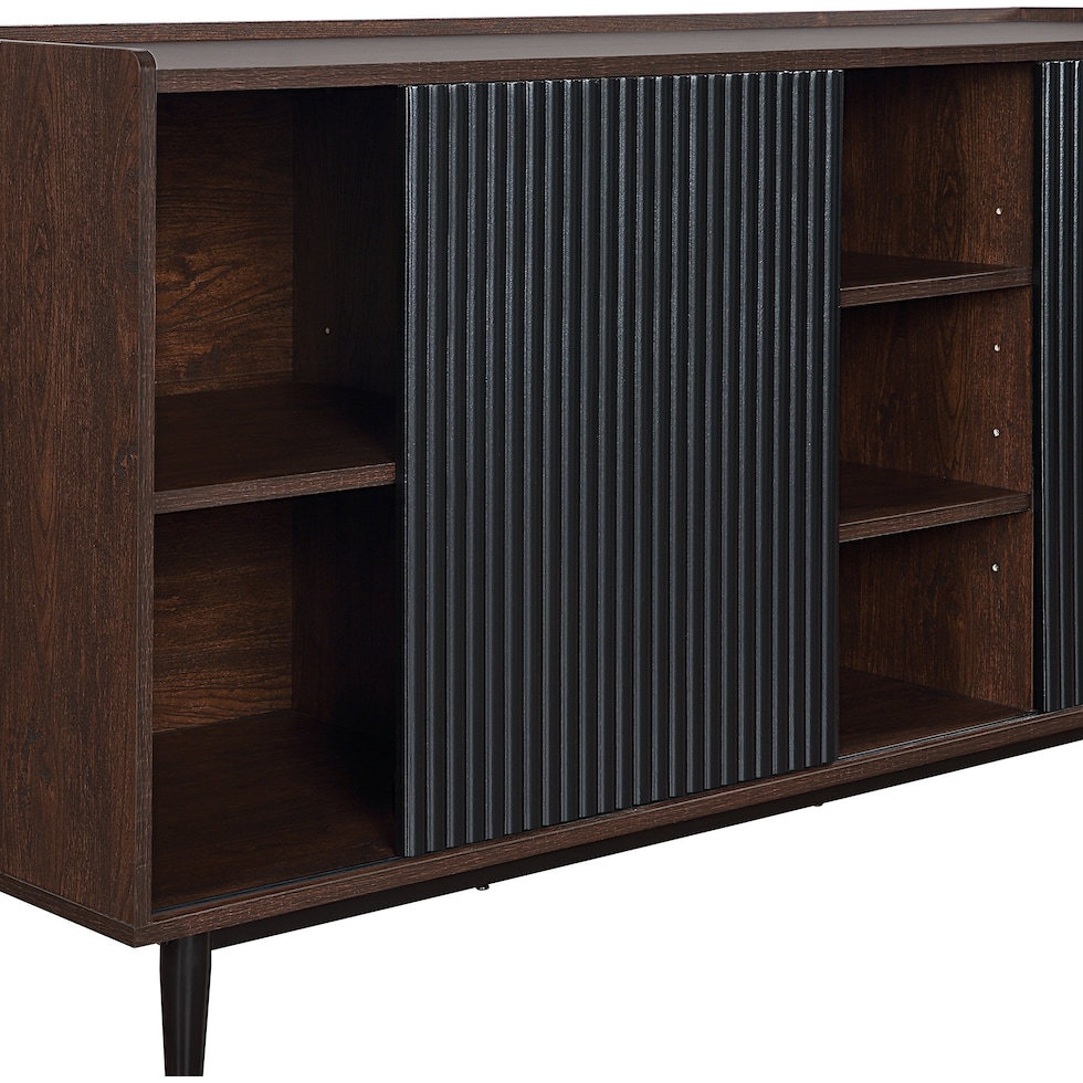 colter dark brown black sideboard   