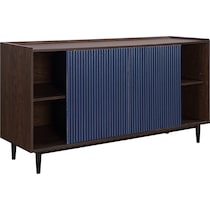 colter dark brown navy blue sideboard   