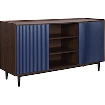 colter dark brown navy blue sideboard   