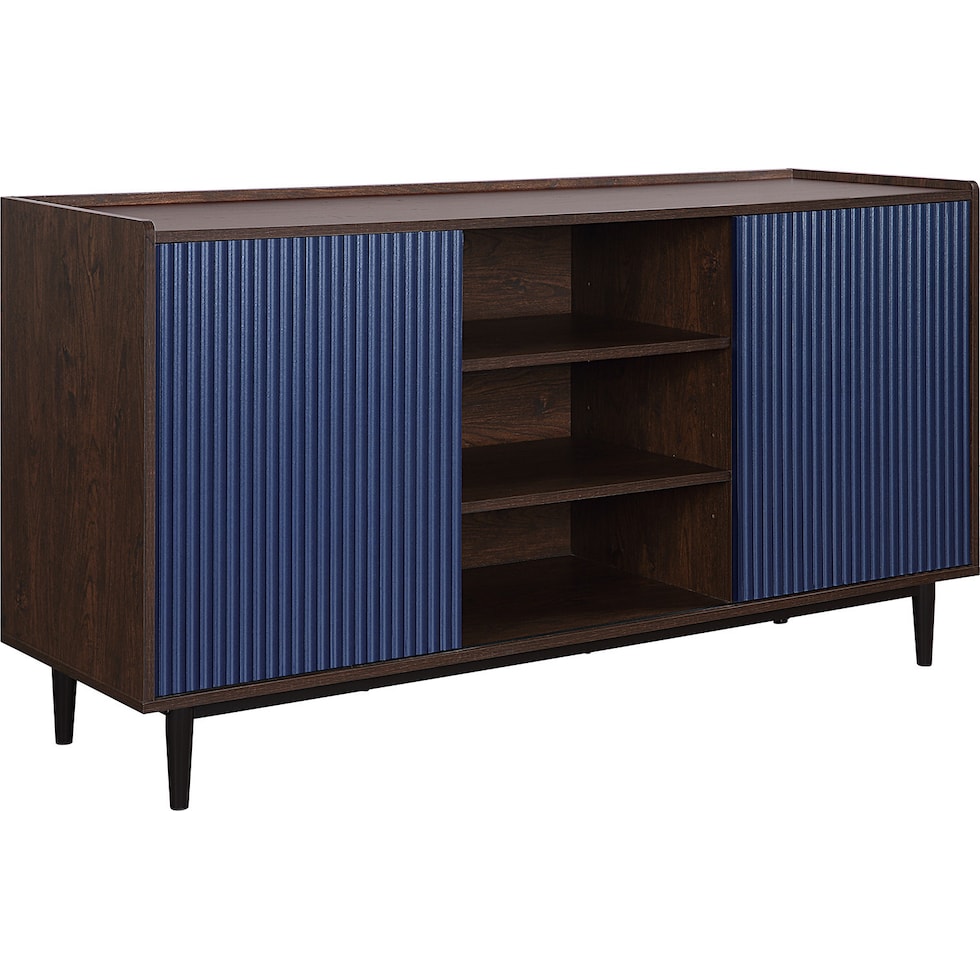 colter dark brown navy blue sideboard   