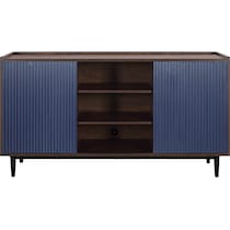 colter dark brown navy blue sideboard   