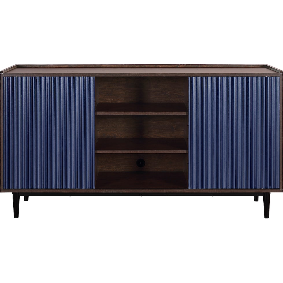 colter dark brown navy blue sideboard   