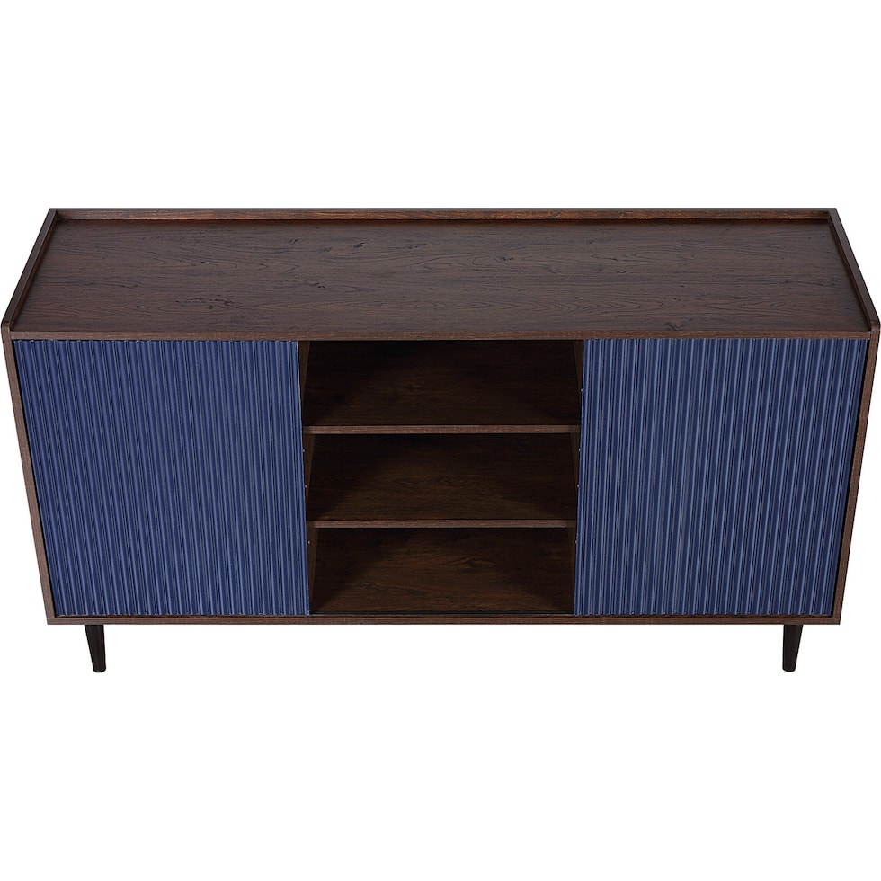colter dark brown navy blue sideboard   