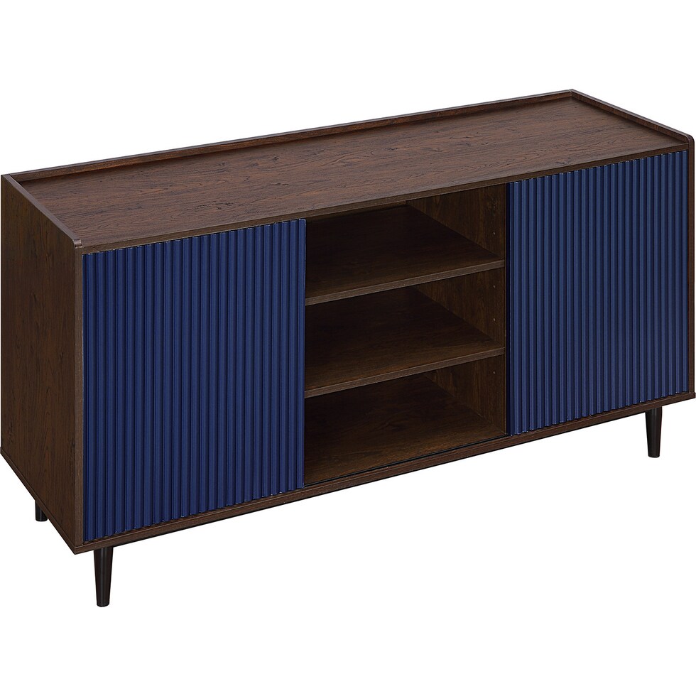 colter dark brown navy blue sideboard   