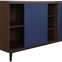 colter dark brown navy blue sideboard   