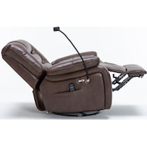 colton dark brown recliner   