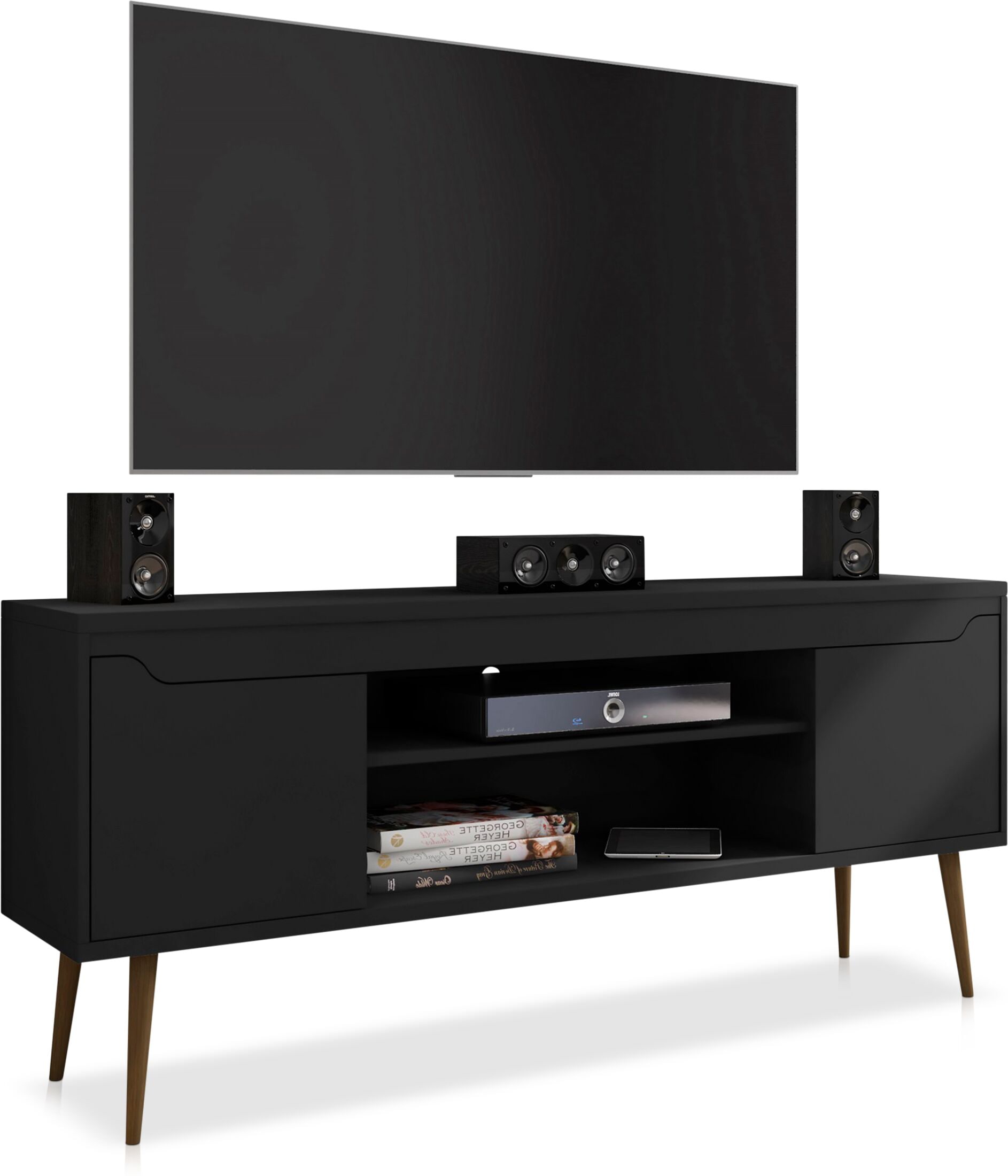 Columbia 63" TV Stand Value City Furniture