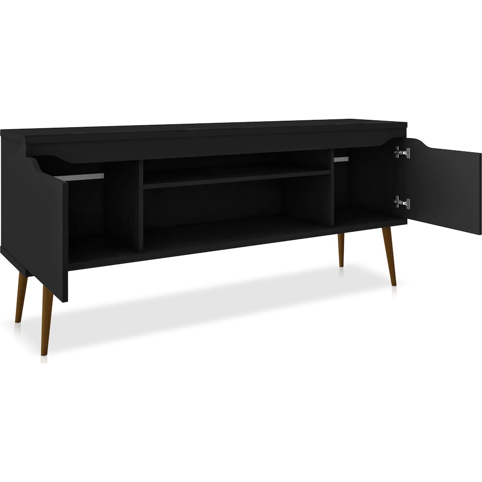 columbia black tv stand   