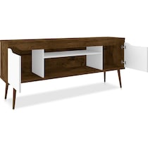 columbia brown white tv stand   