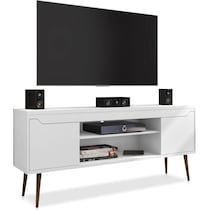 columbia white tv stand   