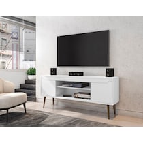 columbia white tv stand   