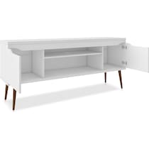 columbia white tv stand   