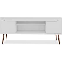 columbia white tv stand   