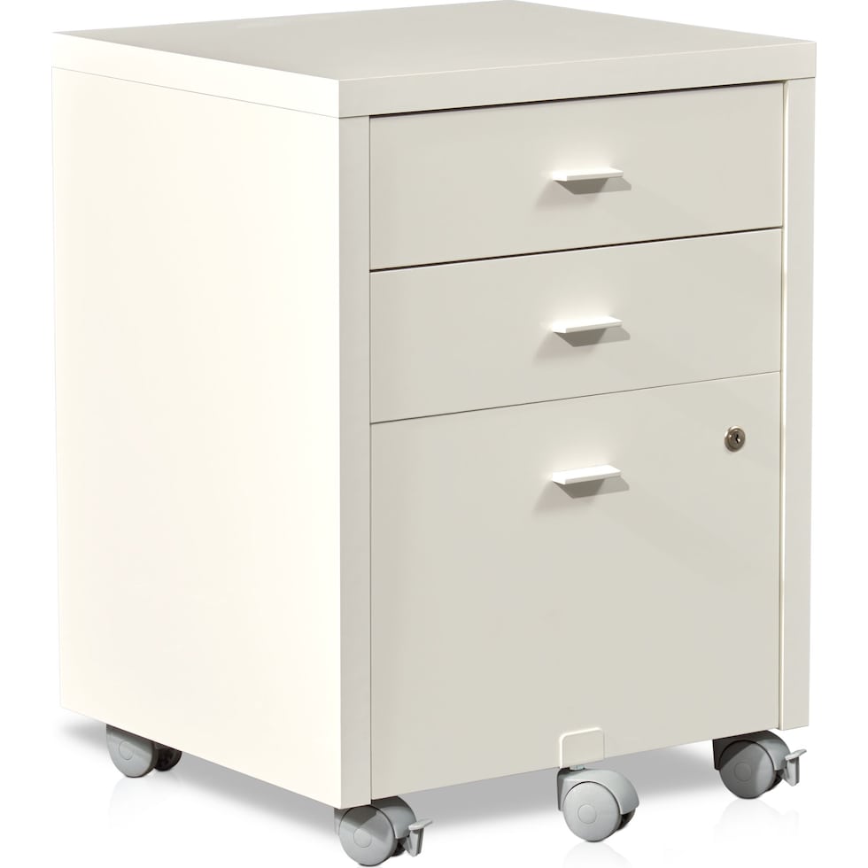 composad white file cabinet   