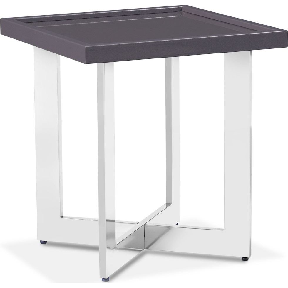 concerto gray end table   