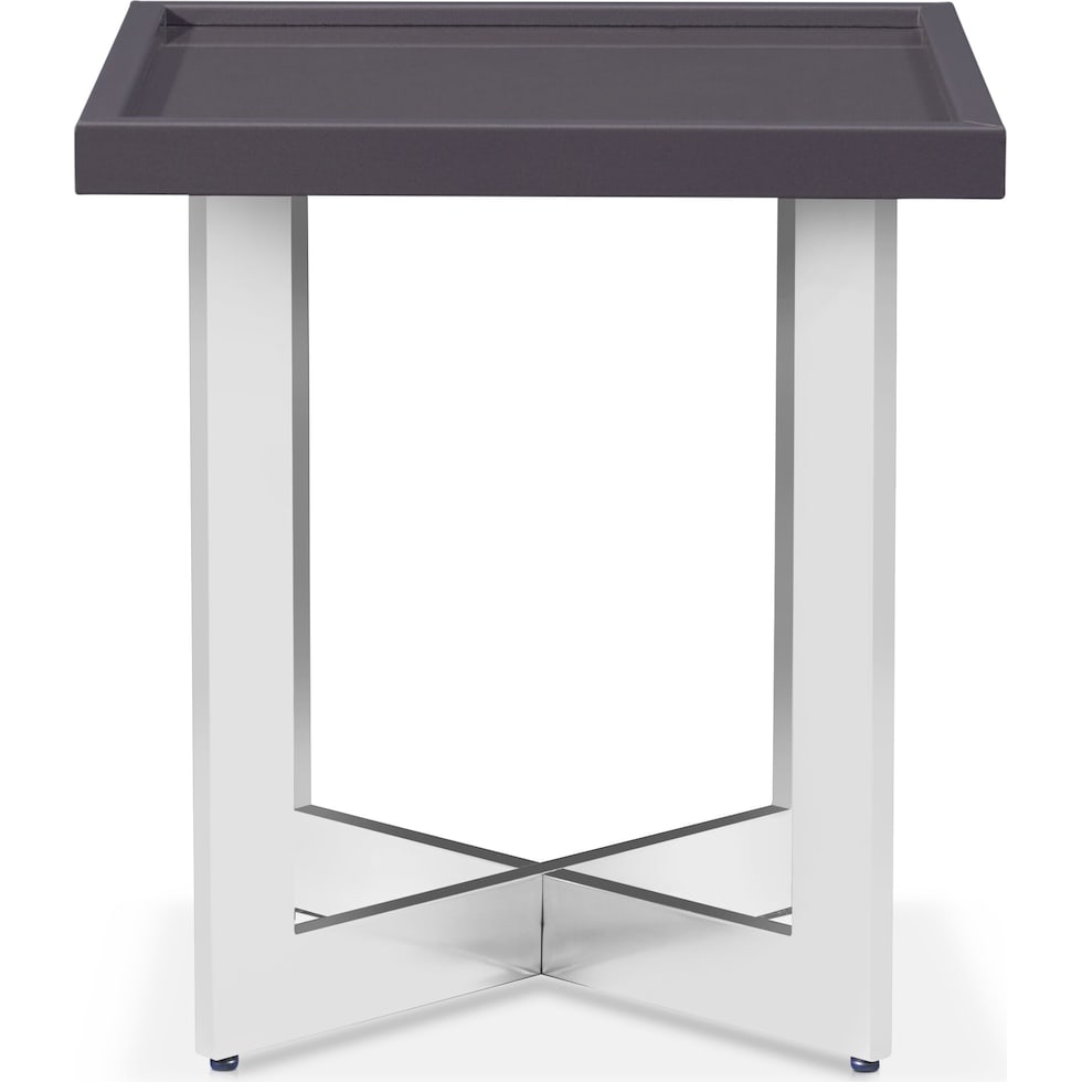 concerto gray end table   