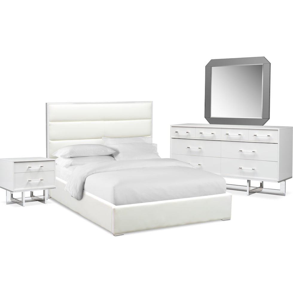 concerto white  pc king bedroom   