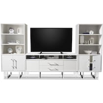 concerto white entertainment wall unit   