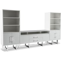concerto white entertainment wall unit   