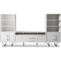 concerto white entertainment wall unit   