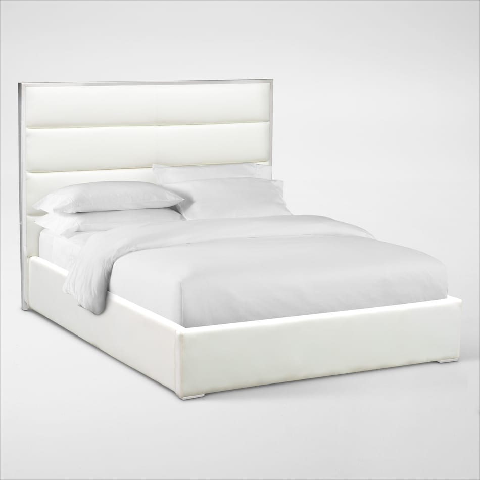 concerto white king bed   