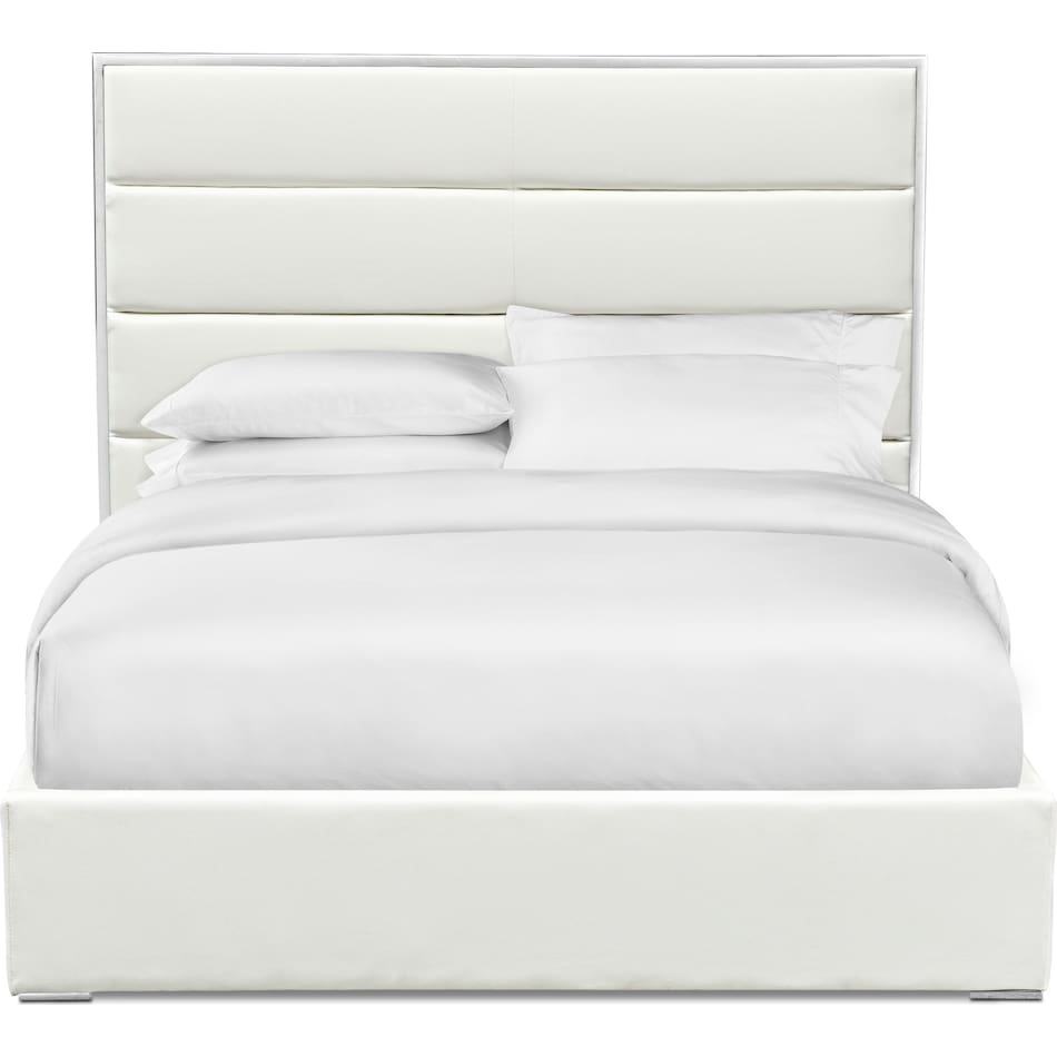 concerto white king bed   