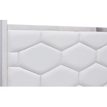 concerto white queen bed   