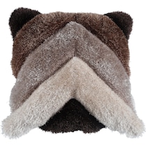concord brown shag  pc accent pillows   