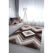 concord brown shag  pc accent pillows   