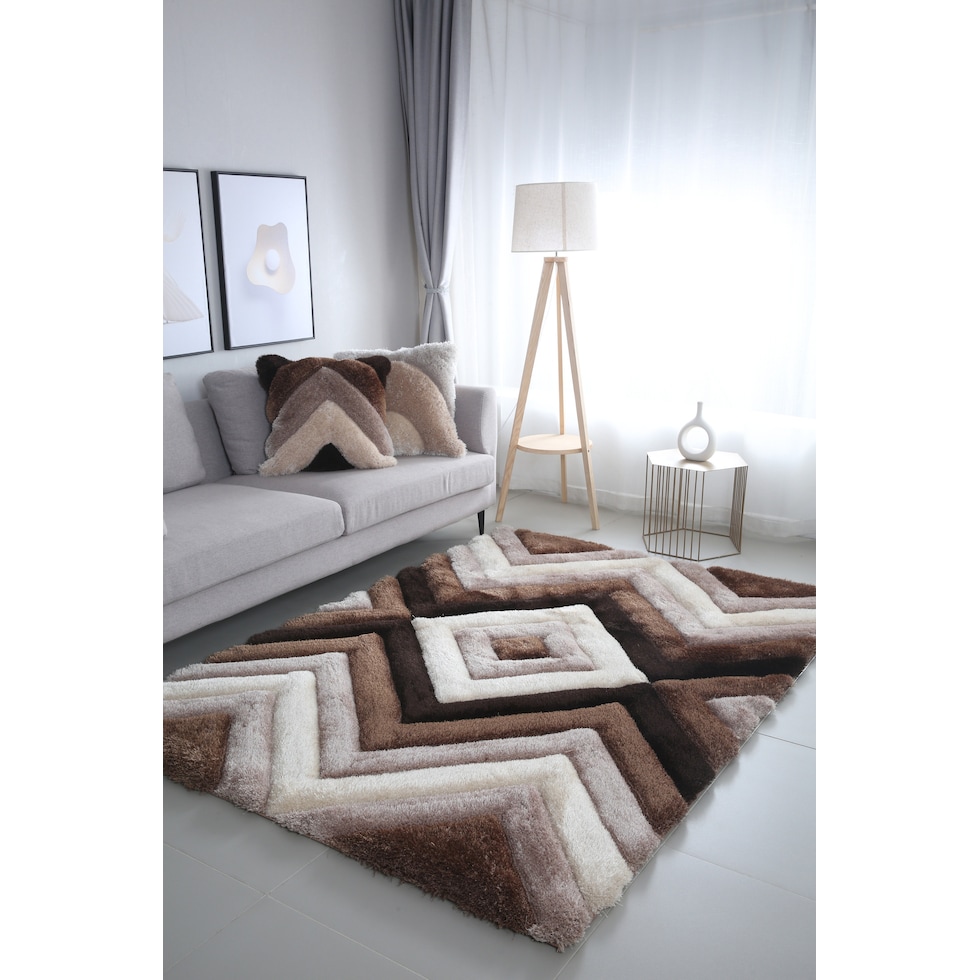 concord brown shag  pc accent pillows   