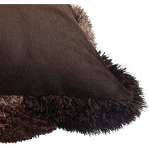 concord brown shag  pc accent pillows   