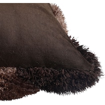 concord brown shag  pc accent pillows   