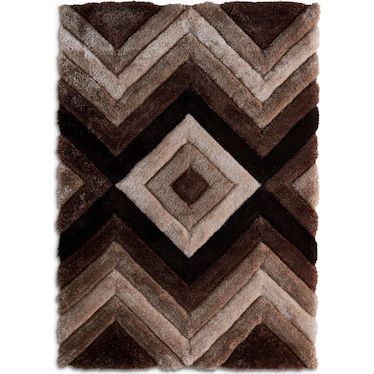 Concord Area Rug - Brown Shag