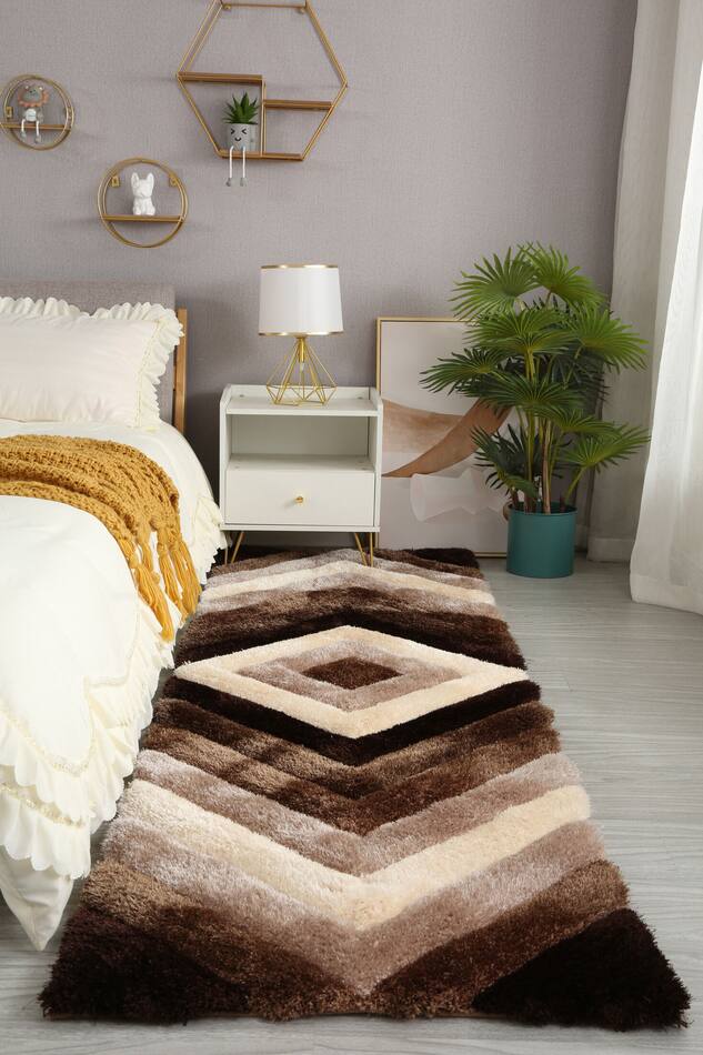 Concord Area Rug Brown Shag Value City Furniture
