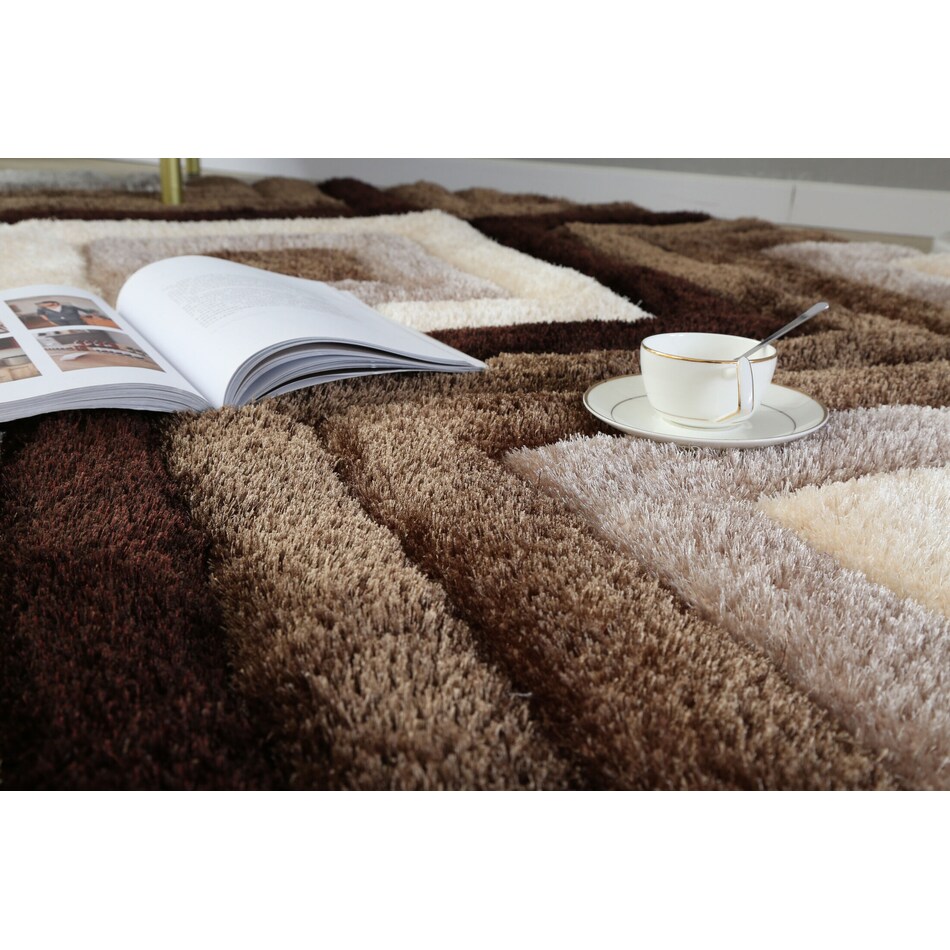 Concord Area Rug Brown Shag Value City Furniture