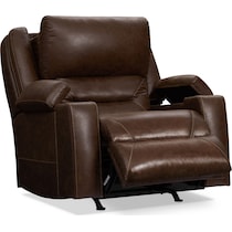 concourse dark brown power recliner   