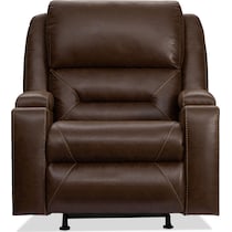 concourse dark brown power recliner   