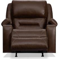 concourse dark brown power recliner   