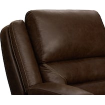 concourse dark brown power recliner   