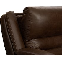 concourse dark brown power reclining sofa   