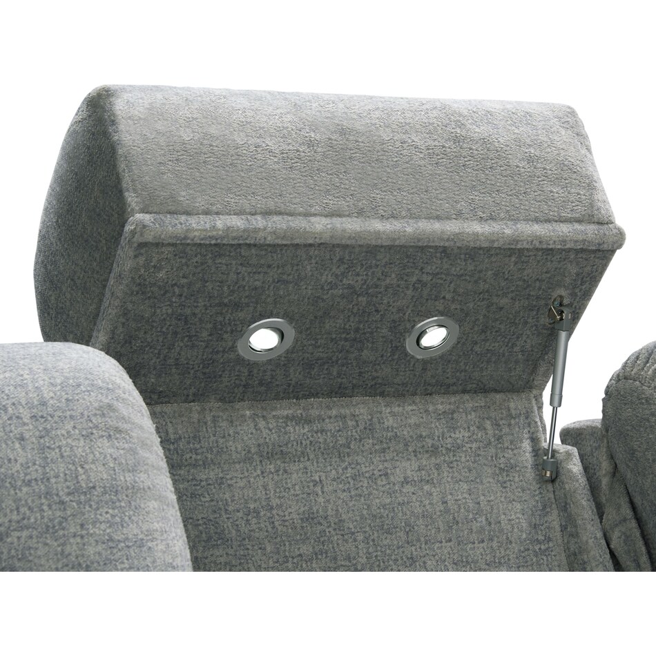 concourse gray  pc power reclining living room   
