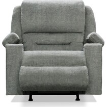 concourse gray power recliner   